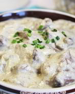 Печень индейки со сметаной