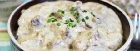 печень индейки со сметаной. Шаг 7