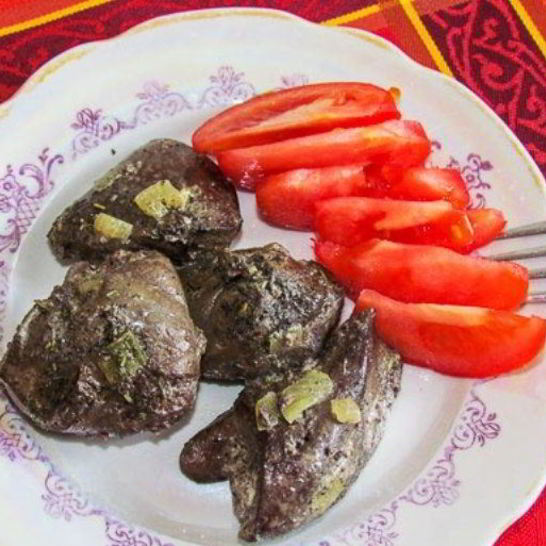 Рецепт печени индейки в сметане