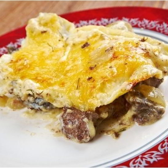 Рецепт печени по-царски с грибами