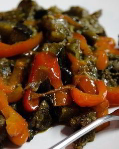 Печень с болгарским перцем