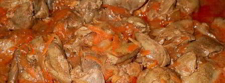 печень тушеная в томатном соку. Шаг 9