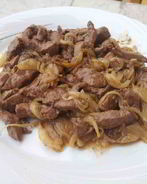 Жареная говяжья печень