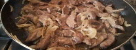 жареная говяжья печень. Шаг 6