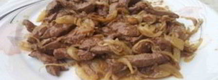 жареная говяжья печень. Шаг 7