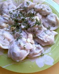 Грибные пельмени с грибами