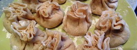 хинкали из рисовой муки с треской. Шаг 5