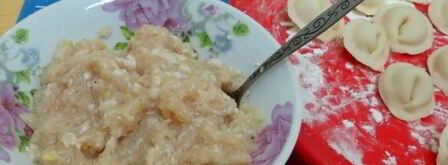 пельмени с грибами в горшочках в духовке. Шаг 13