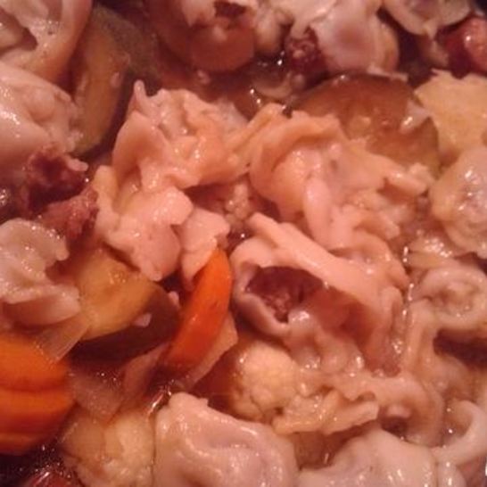 Рецепт пельменей с овощами