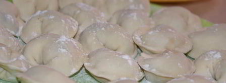 пельмени с сухими грибами и яйцом. Шаг 12