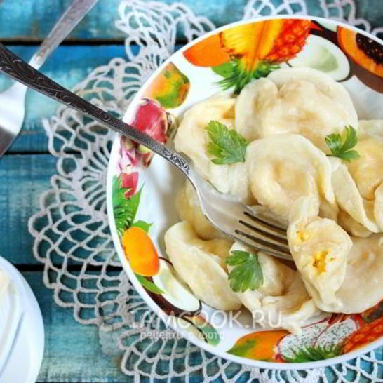 Рецепт пельменей с сыром