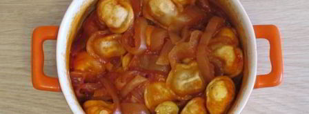 пельмени в духовке с лечо. Шаг 8