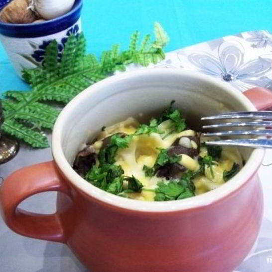 Рецепт пельменей, запеченных с грибами