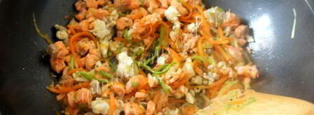 рыбные пельмени с овощами. Шаг 8