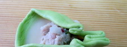 цветные китайские пельмени. Шаг 27