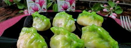 цветные китайские пельмени. Шаг 33