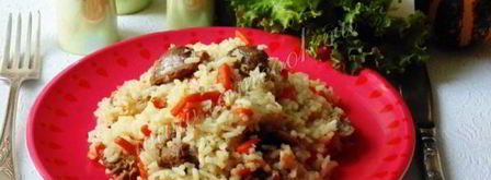 диетический плов с куриными желудками. Шаг 18