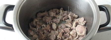 диетический плов с куриными желудками. Шаг 9