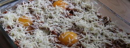 джамбалайя — рис с фаршем и яйцами запеченные. Шаг 7