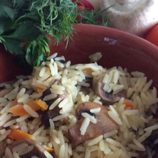 Рецепт грибного плова