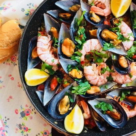 Рецепт паэльи с морепродуктами