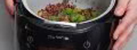 пилав из коричневого риса, спаржи и грибов в мультиварке. Шаг 6