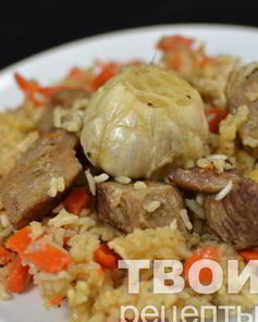 Плов из баранины в мультиварке