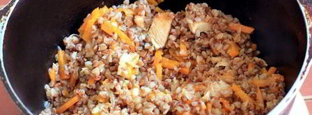 плов из гречки с курицей. Шаг 14