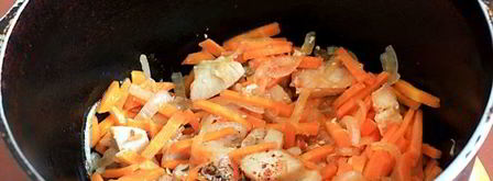 плов из гречки с курицей. Шаг 9