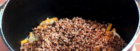 плов из гречки с курицей. Шаг 11