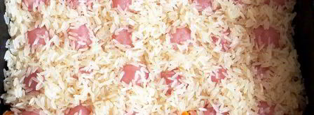 плов с фрикадельками в духовке. Шаг 11