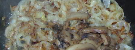 плов с грибами и курицей в мультиварке. Шаг 6