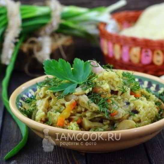 Рецепт плова с грибами в мультиварке