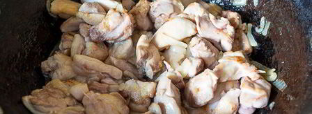 плов с курицей и лисичками. Шаг 5