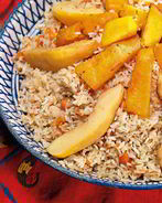 Плов с тыквой и айвой