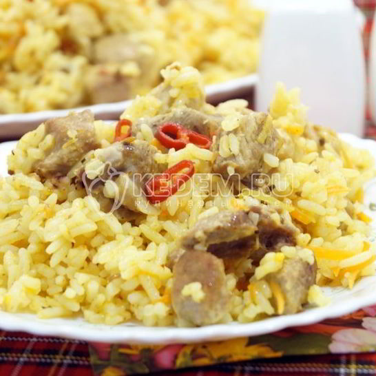 Рецепт плова в мультиварке со свининой