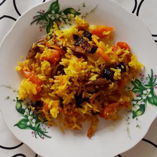 Рецепт сладкого плова в мультиварке с сухофруктами, изюмом