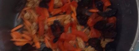 сладкий плов в мультиварке с сухофруктами, изюмом. Шаг 4