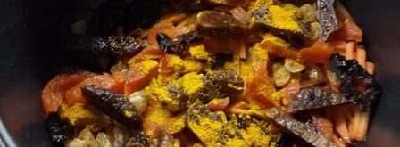 сладкий плов в мультиварке с сухофруктами, изюмом. Шаг 5