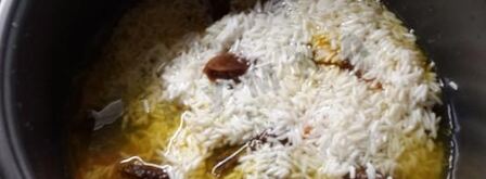 сладкий плов в мультиварке с сухофруктами, изюмом. Шаг 7