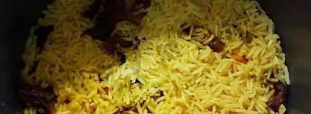 сладкий плов в мультиварке с сухофруктами, изюмом. Шаг 9