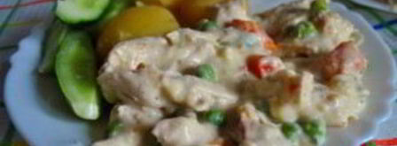 фрикасе из курицы с овощами. Шаг 10