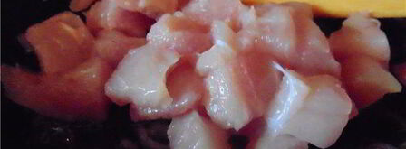 куриное рагу с зелеными овощами и сырной крышечкой. Шаг 3