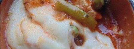 куриное рагу с зелеными овощами и сырной крышечкой. Шаг 10