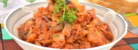 овощное рагу с рисом и шампиньонами в мультиварке. Шаг 7