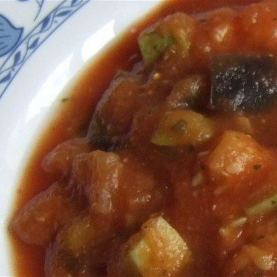 Рецепт рагу диетического с баклажанами и луком