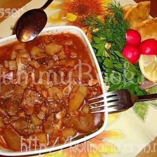 Рецепт рагу из баранины и овощей