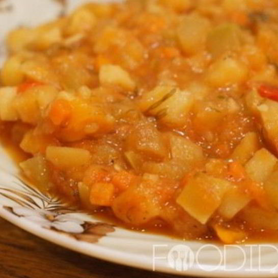 Рецепт рагу из картошки с кабачками