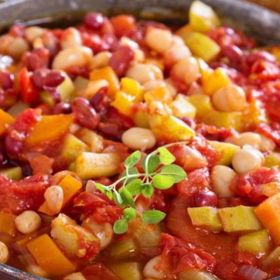 Рецепт рагу с фасолью и овощами