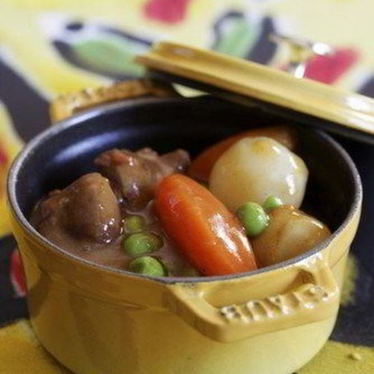 Рецепт рождественского мясного рагу с зеленым горошком